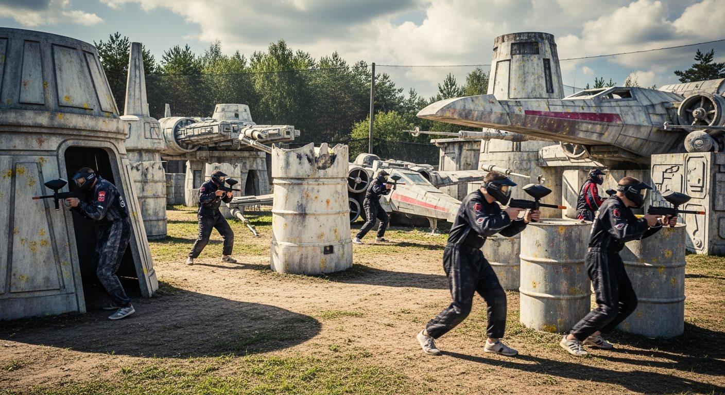 Beginner paintball players enjoying their first ga 20251015213221 - Arena Mocy paintball