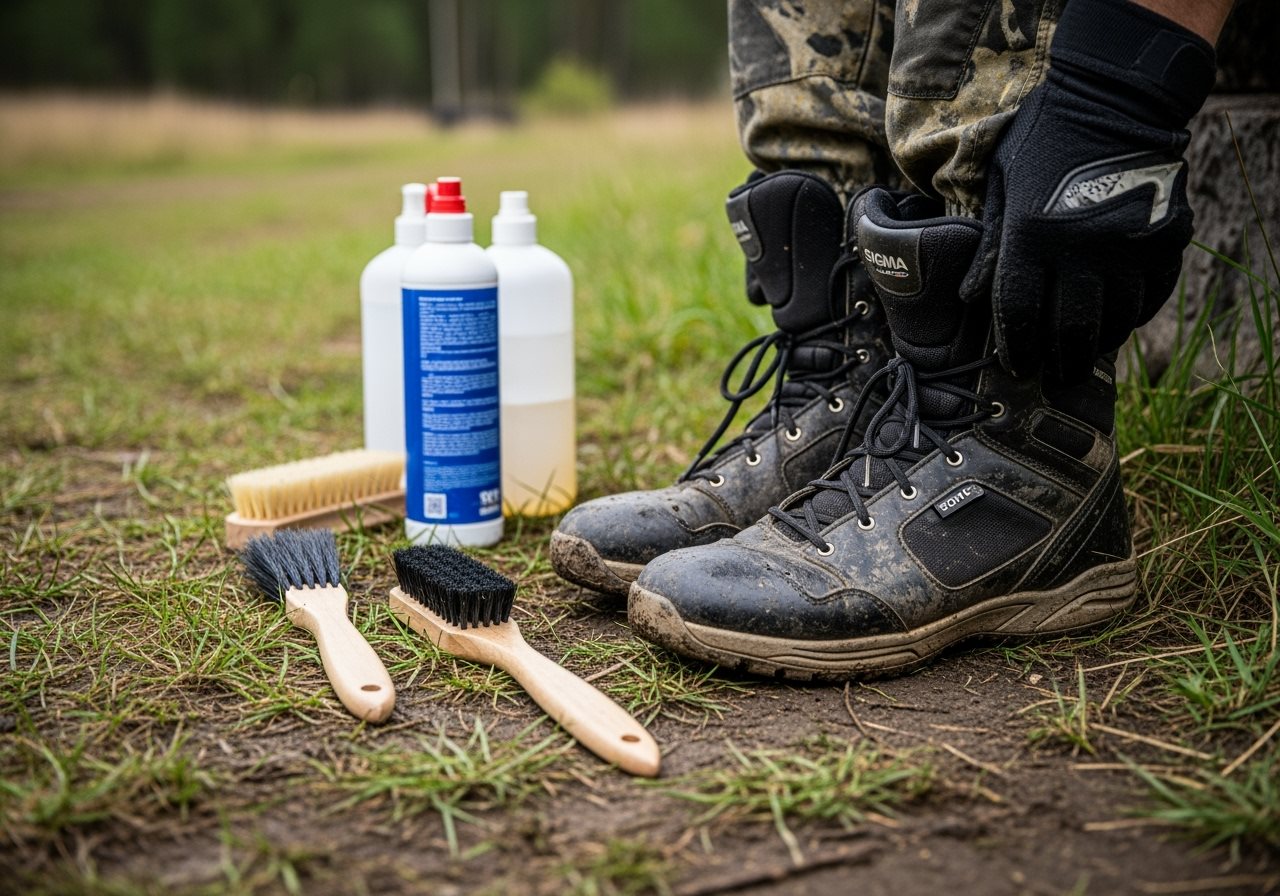 Boots maintenance after paintball game, cleaning d 20250930232027 - Arena Mocy paintball