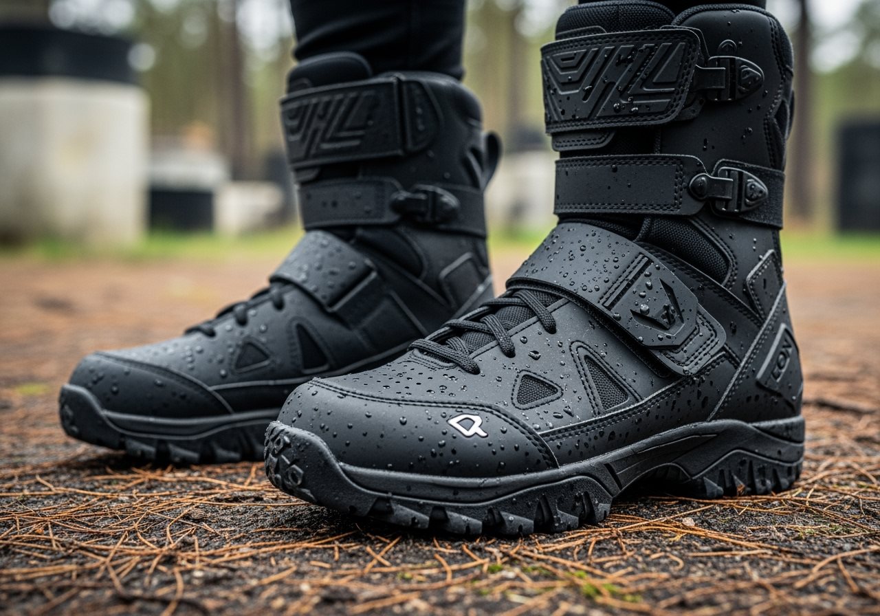 Ideal paintball boots features close up, anti slip 20250930231934 - Arena Mocy paintball